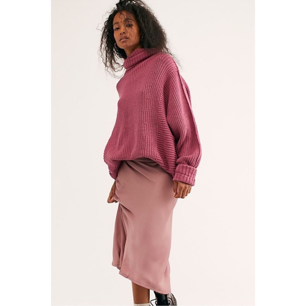 NWT Free People Cocoa Sweater Sweet Dream (rose pink color) size XS